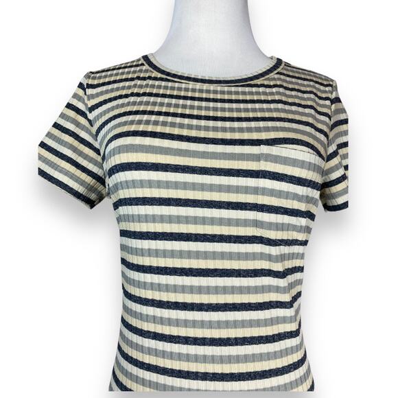 Rebecca Minkoff Stripe Mary Pullover Jersey Mini Dress with Tie Waist Small - Picture 9 of 9
